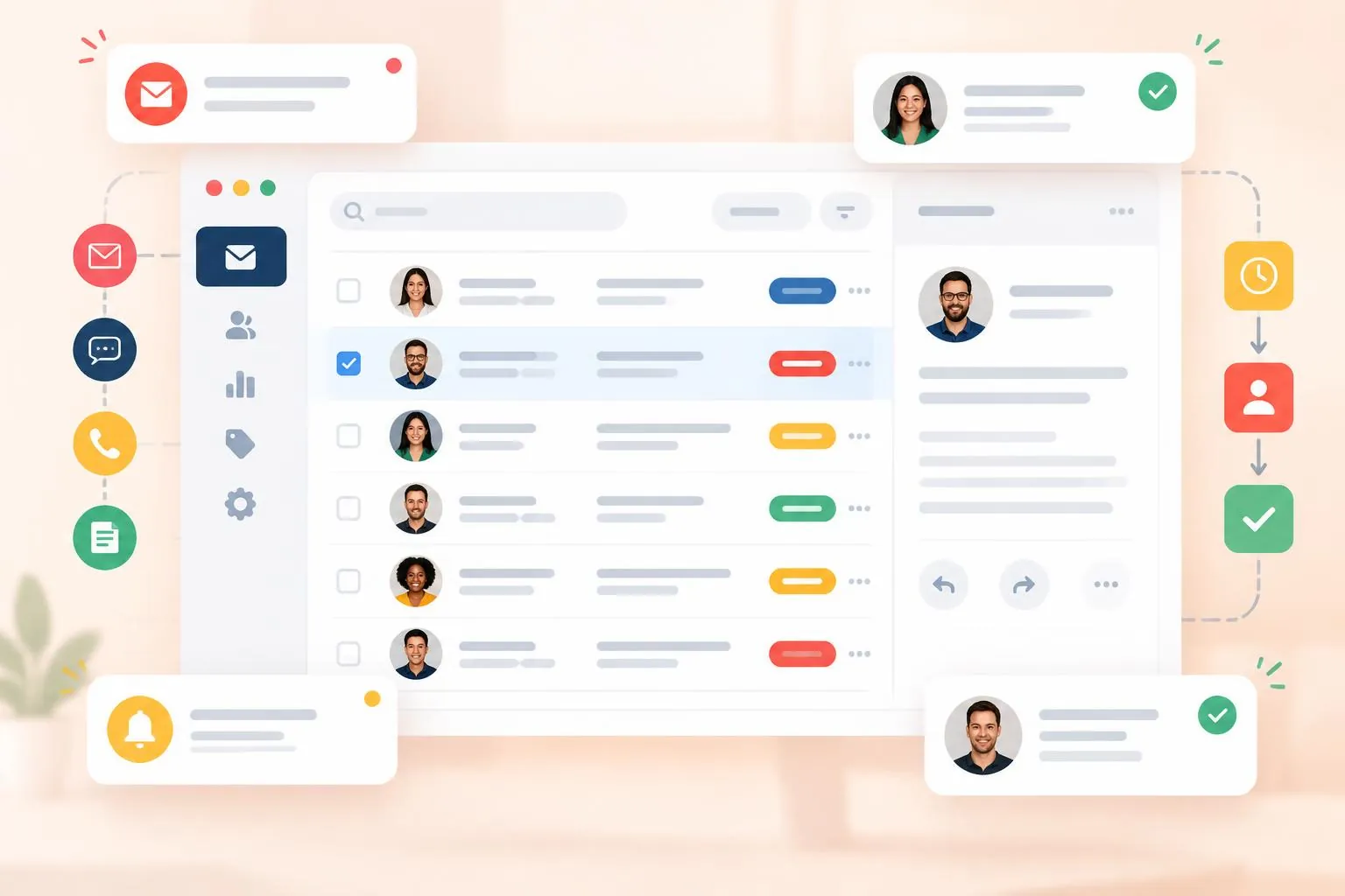 Enterprise customer communication inbox and delivery workflow